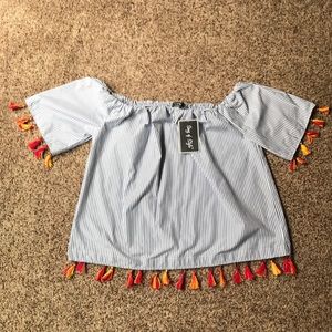 ✨💥Tassel Off The Shoulder Top✨💥